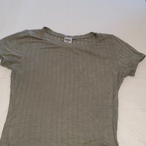 Light green crop top